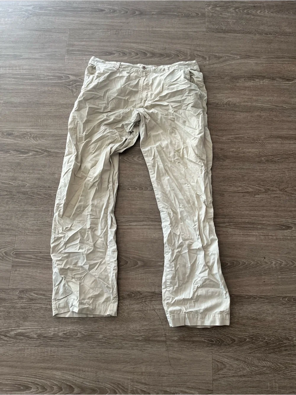 Tommy Bahama Khaki Pants Mens 36X34 Beige Stretch Cotton Straight Leg Chino